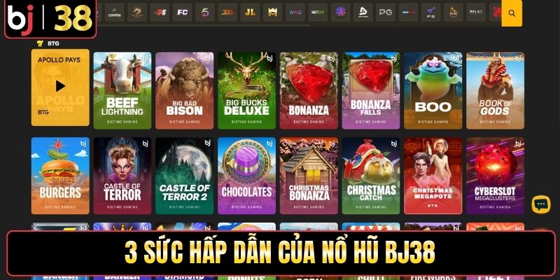3 sức hấp dẫn của nổ hũ BJ38