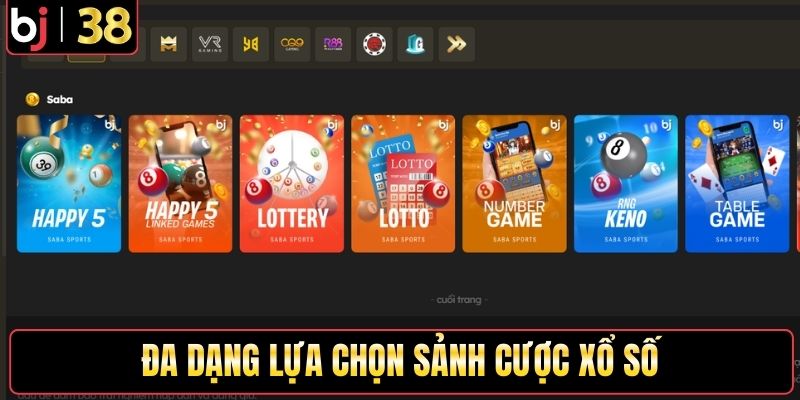 Đa dạng lựa chọn sảnh cược xổ số