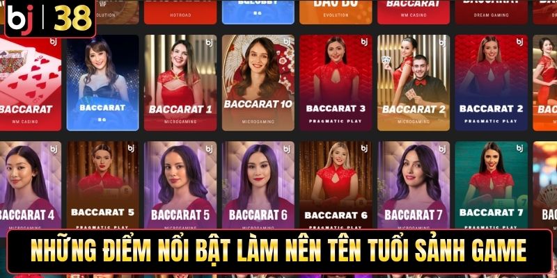 Những điểm nổi bật làm nên tên tuổi sảnh game